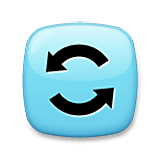🔄 Emoji kreisförmige Pfeile gegen den Uhrzeigersinn LG Velvet.