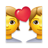 Emoji 💑 Coppia Con Cuore su LG Velvet.