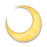 Emoji 🌙 Spicchio Di Luna su LG Velvet.
