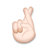 🤞🏻 Emoji Dedos Cruzados: Tono De Piel Claro en LG Velvet.
