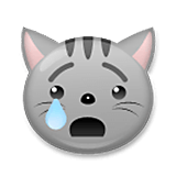 😿 Emoji Gato Llorando en LG Velvet.