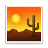 Emoji 🏜️ Deserto su LG Velvet.