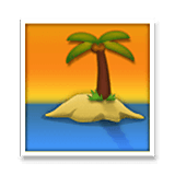 Emoji 🏝️ Isola Deserta su LG Velvet.