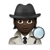 🕵🏿 Emoji Detektiv(in): dunkle Hautfarbe LG Velvet.
