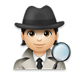 Emoji 🕵🏻 Detective: Carnagione Chiara su LG Velvet.