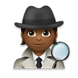 🕵🏾 Emoji Detective: Tono De Piel Oscuro Medio en LG Velvet.