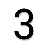 Emoji 3️ Cifra tre su LG Velvet.