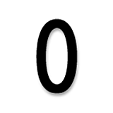 Emoji 0️ Cifra zero su LG Velvet.