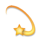 Emoji 💫 Stella Con Scia su LG Velvet.