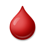 🩸 Emoji Gota De Sangue na LG Velvet.