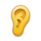 Emoji 👂 Orecchio su LG Velvet.