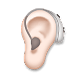 🦻🏻 Emoji Ohr mit Hörhilfe: helle Hautfarbe LG Velvet.
