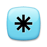Emoji ✳️ Asterisco su LG Velvet.