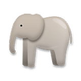 🐘 Emoji Elefante en LG Velvet.