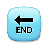 🔚 Emoji Seta «END» na LG Velvet.