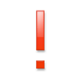 Emoji ❗ Punto Esclamativo Rosso su LG Velvet.