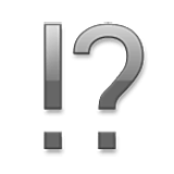 Emoji ⁉️ Punto Esclamativo E Interrogativo su LG Velvet.