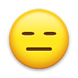 😑 Emoji Cara Sin Expresión en LG Velvet.