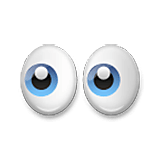 Emoji 👀 Occhi su LG Velvet.