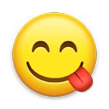 😋 Emoji Cara Saboreando Comida en LG Velvet.