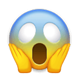 Emoji 😱 Faccina Terrorizzata su LG Velvet.
