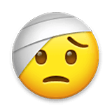Emoji 🤕 Faccina Bendata su LG Velvet.