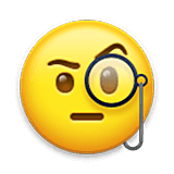 Emoji 🧐 Faccina Con Monocolo su LG Velvet.