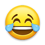 Emoji 😂 Faccina Con Lacrime Di Gioia su LG Velvet.