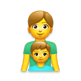 👨‍👦 Emoji Família: Homem E Menino na LG Velvet.
