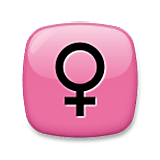 Emoji ♀️ Simbolo Genere Femminile su LG Velvet.