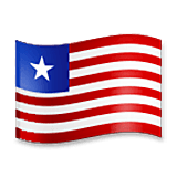 🇱🇷 Emoji Bandera: Liberia en LG Velvet.