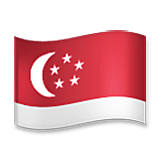 Emoji 🇸🇬 Bandiera: Singapore su LG Velvet.