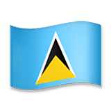 Emoji 🇱🇨 Bandiera: Saint Lucia su LG Velvet.