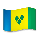 Flagge: St. Vincent und die Grenadinen LG Velvet.