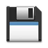 Emoji 💾 Floppy Disc su LG Velvet.
