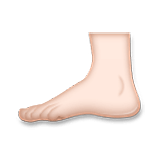 🦶🏻 Emoji Fuß: helle Hautfarbe LG Velvet.