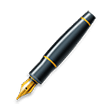 Emoji 🖋️ Penna Stilografica su LG Velvet.