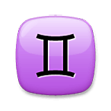 Emoji ♊ Segno Zodiacale Dei Gemelli su LG Velvet.