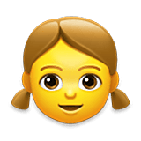 👧 Emoji Niña en LG Velvet.