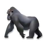 Emoji 🦍 Gorilla su LG Velvet.