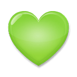 💚 Emoji Corazón Verde en LG Velvet.