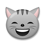 grinsende Katze mit lachenden Augen LG Velvet.