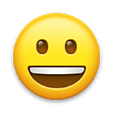 Emoji 😀 Faccina Con Un Gran Sorriso su LG Velvet.
