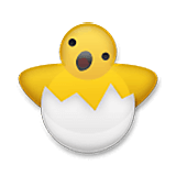 Emoji 🐣 Pulcino Che Nasce su LG Velvet.