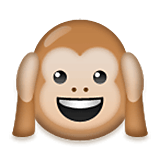 🙉 Emoji Macaco Que Não Ouve Nada na LG Velvet.