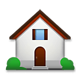 Emoji 🏡 Casa Con Giardino su LG Velvet.