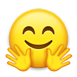 Emoji 🤗 Faccina Che Abbraccia su LG Velvet.
