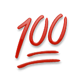 Emoji 💯 100 Punti su LG Velvet.