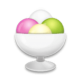 Emoji 🍨 Coppa Di Gelato su LG Velvet.