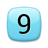 Emoji 9️⃣ Tasto: 9 su LG Velvet.